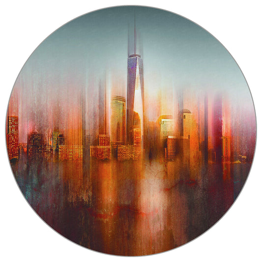 Circular Mural Behind The Window By Carmine Chiriaco