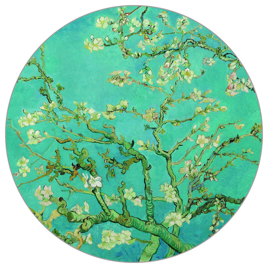 Circular Mural Almond Blossoms