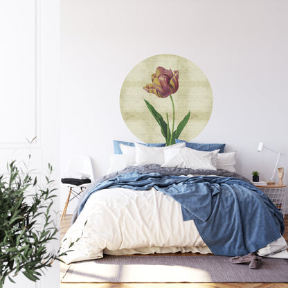 Circular Mural Vintage Botanicals Iv