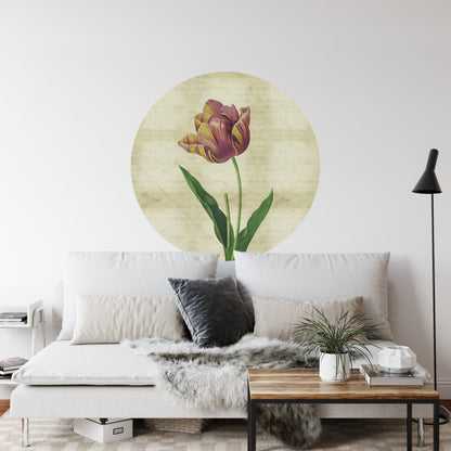 Circular Mural Vintage Botanicals Iv