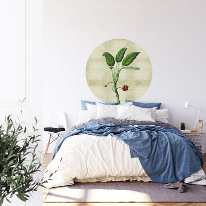 Circular Mural Tropical Botanicals I