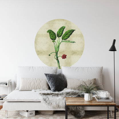 Circular Mural Tropical Botanicals I