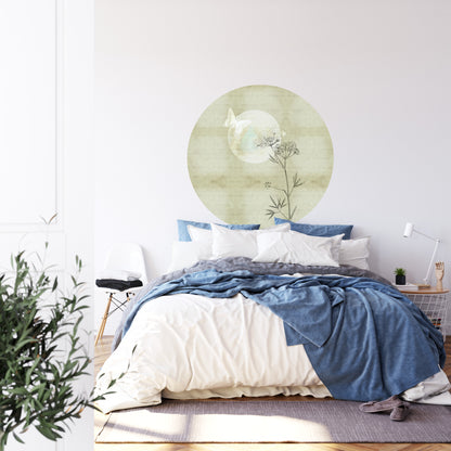 Circular Mural Morning Flutter