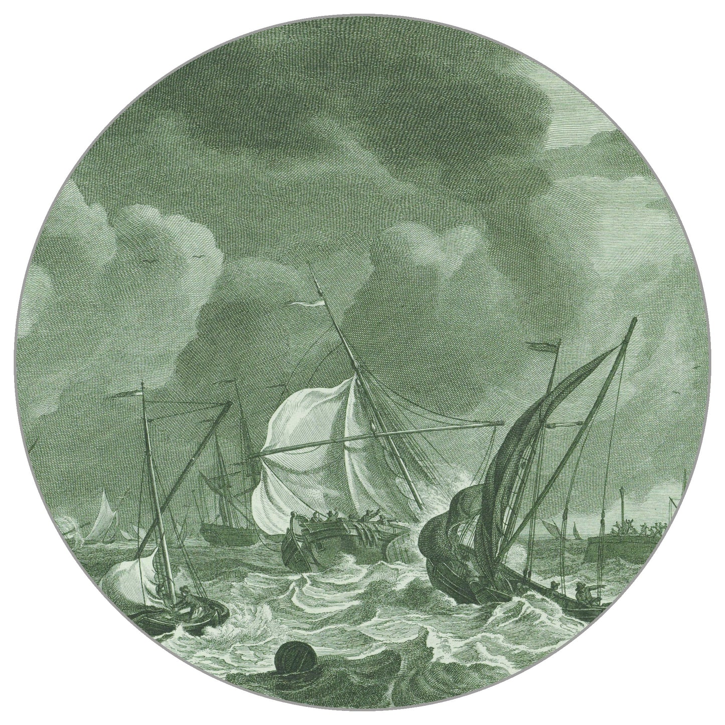 Circular Mural The Storm