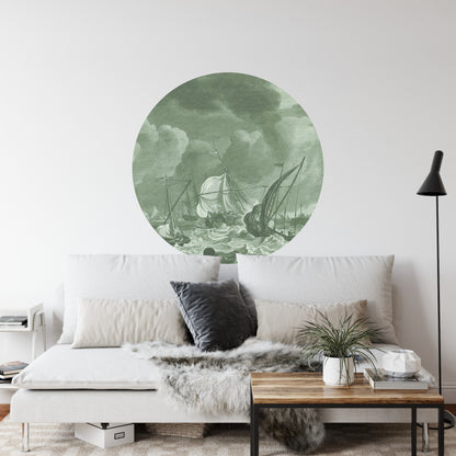 Circular Mural The Storm