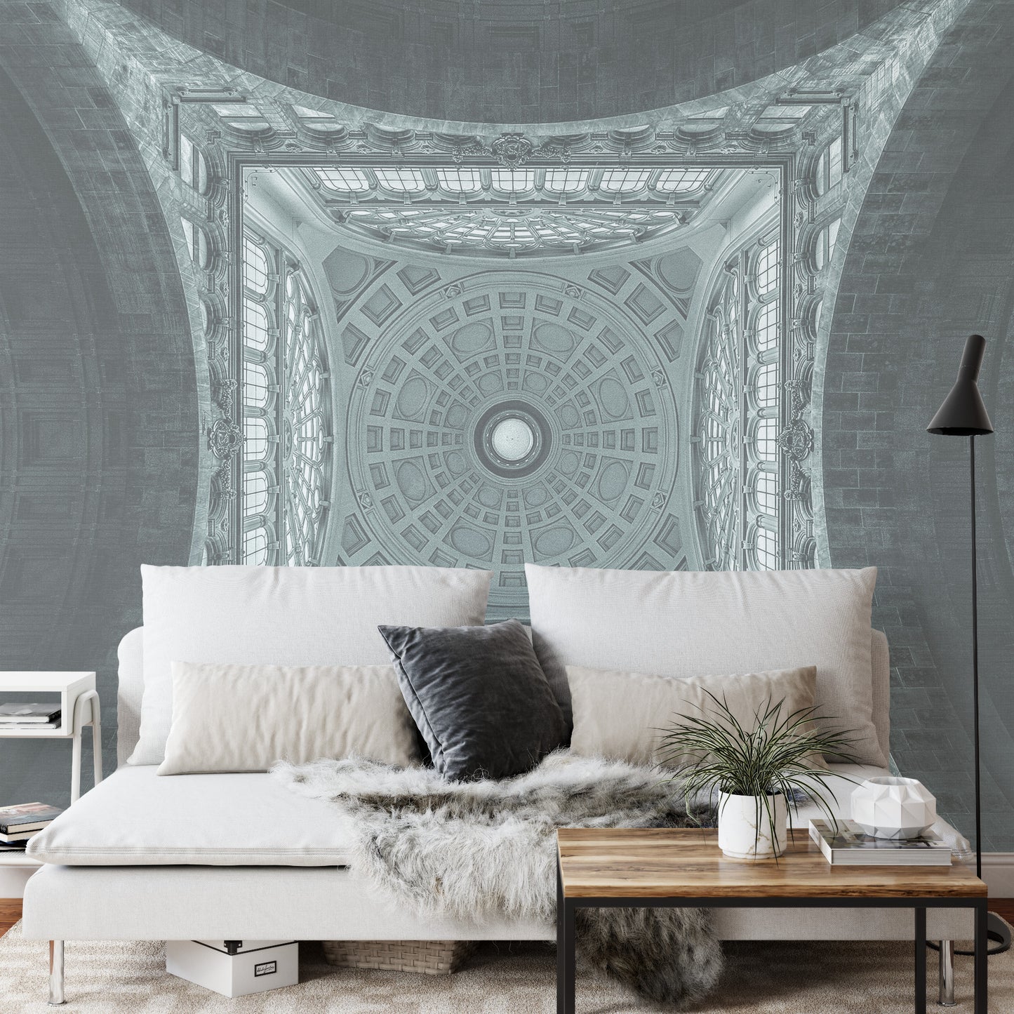Square Wallmural The Dome By Jef Van Den