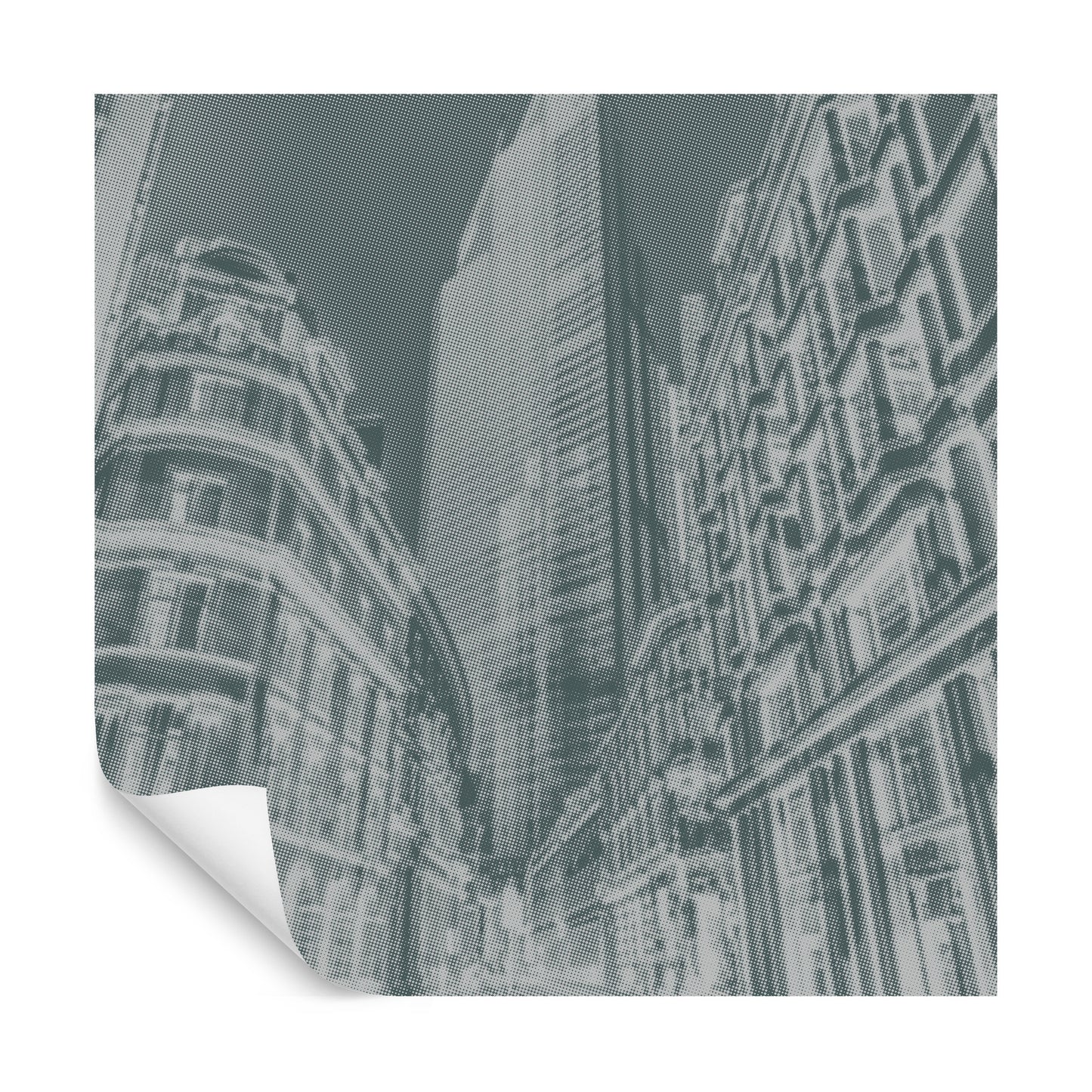 Square Wallmural London Halftone