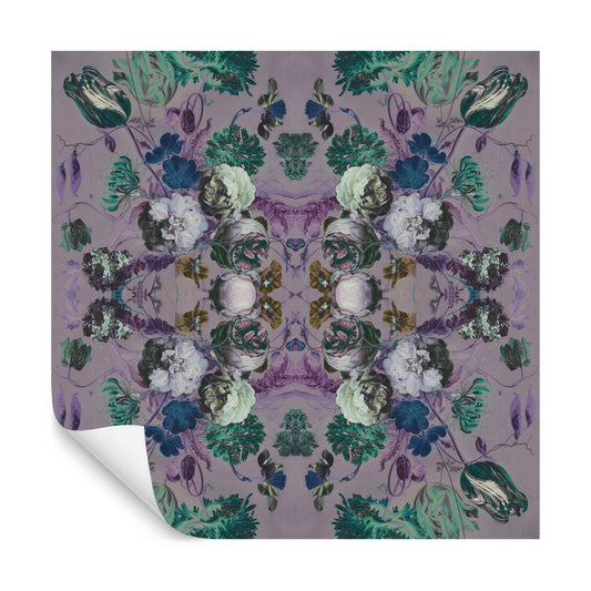 Square Wallmural Kaleidabluma In Negative