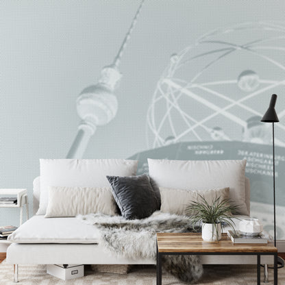 Square Wallmural Berlin Halftone