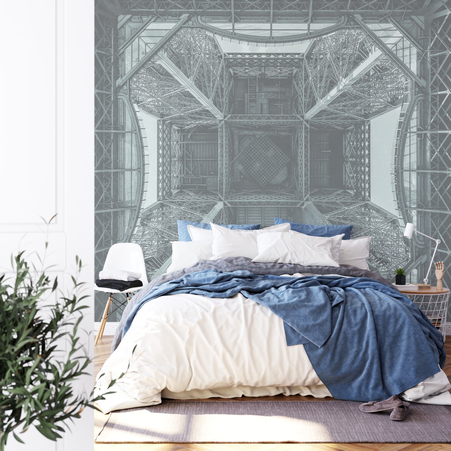 Square Wallmural Eiffel By Georges Friant