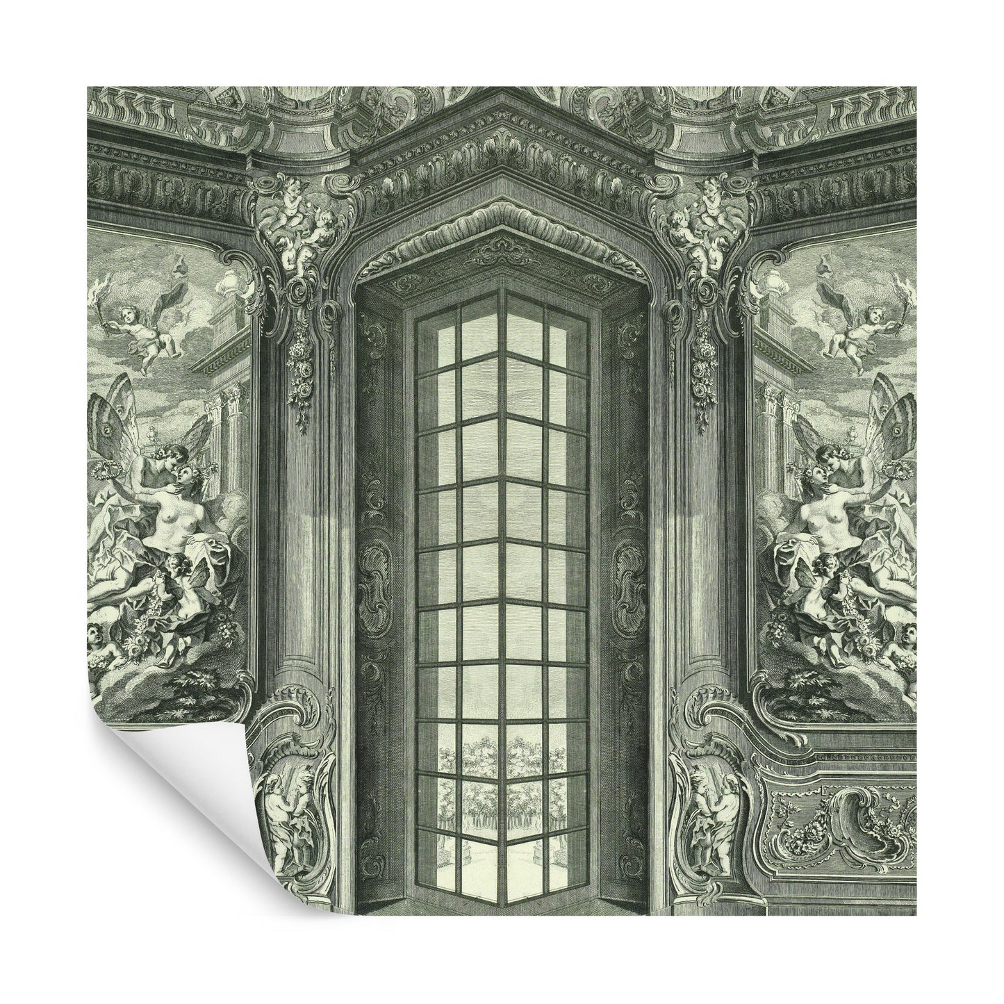 Square Wallmural The Drawing Room