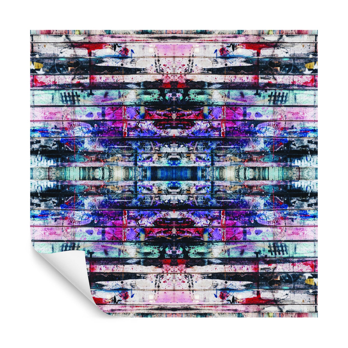 Square Wallmural Urban Kaleidoscope