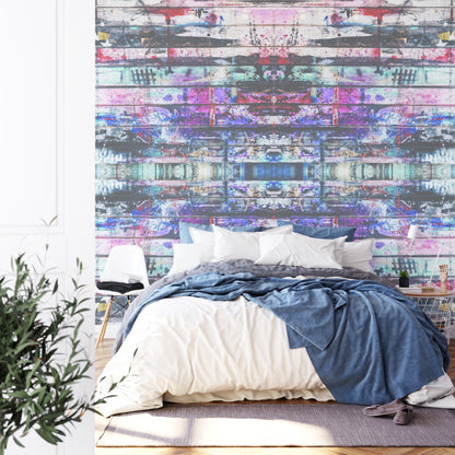 Square Wallmural Urban Kaleidoscope