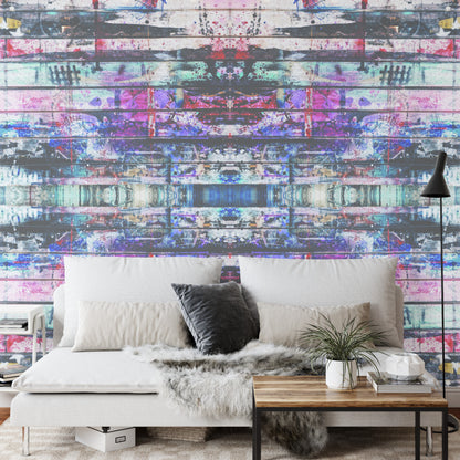 Square Wallmural Urban Kaleidoscope
