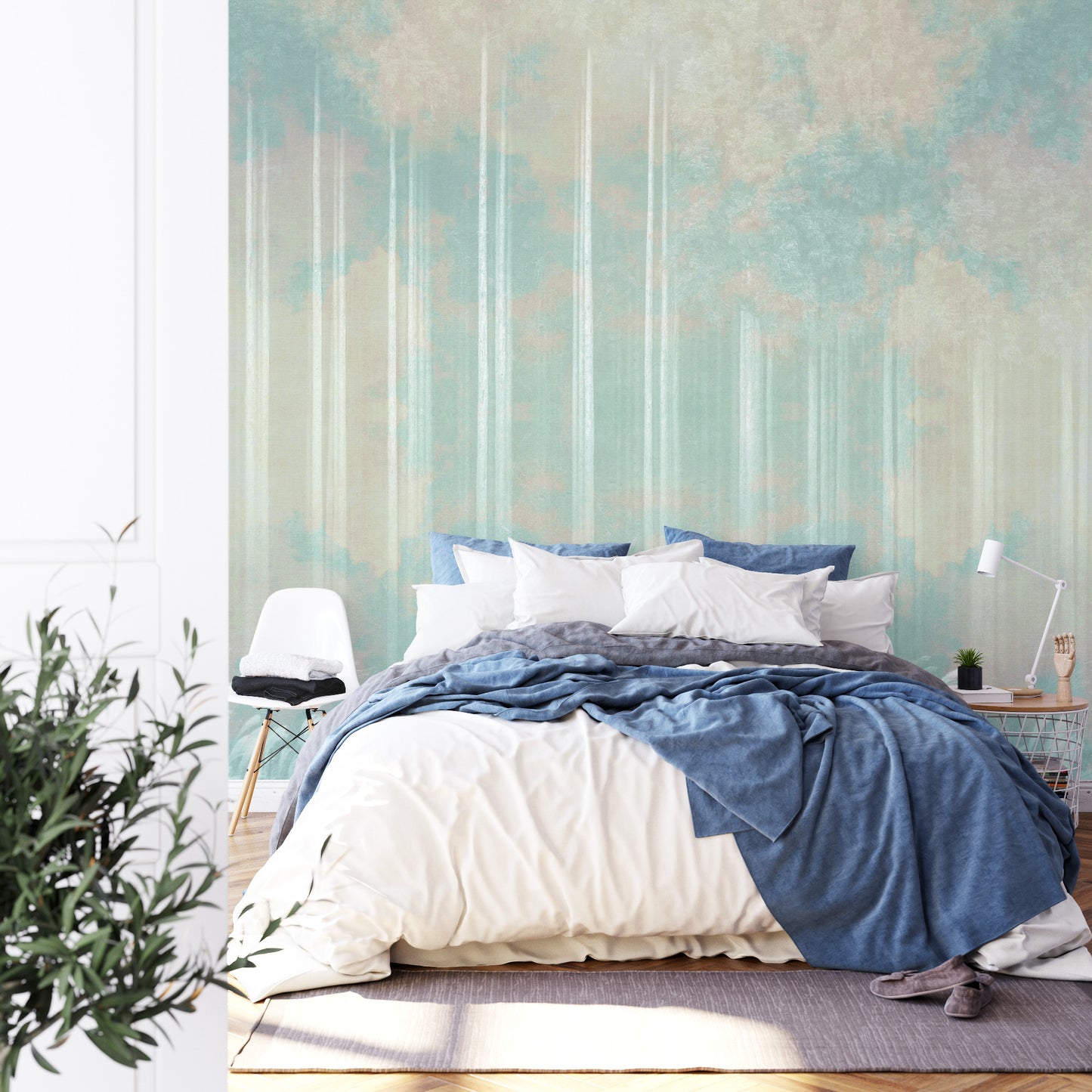 Square Wallmural Afforestation By Tsuneya Fujii