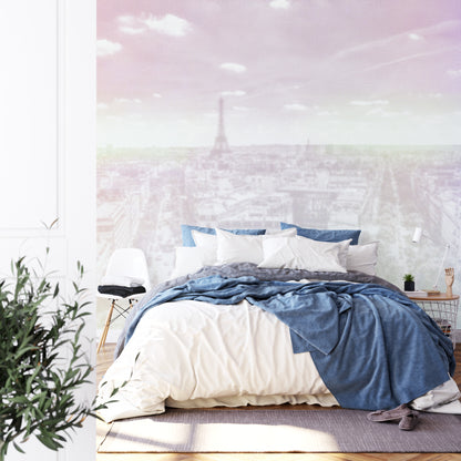 Square Wallmural Paris Halftone