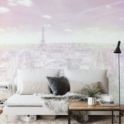 Square Wallmural Paris Halftone