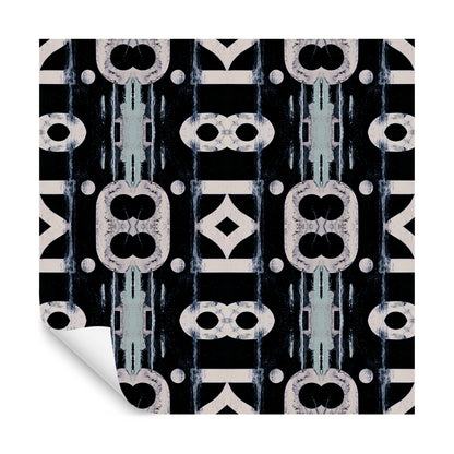 Square Wallmural Industria In Blue