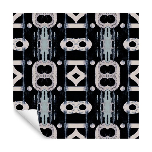 Square Wallmural Industria In Blue