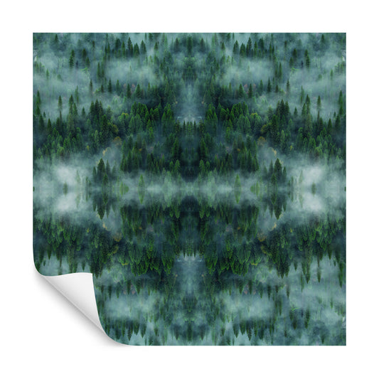 Square Wallmural Forestscape