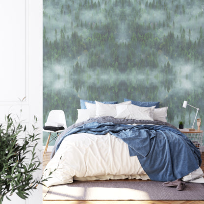 Square Wallmural Forestscape