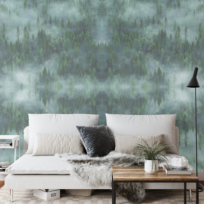 Square Wallmural Forestscape