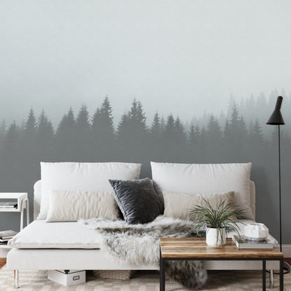 Square Wallmural Ombregraphic Forest Noir