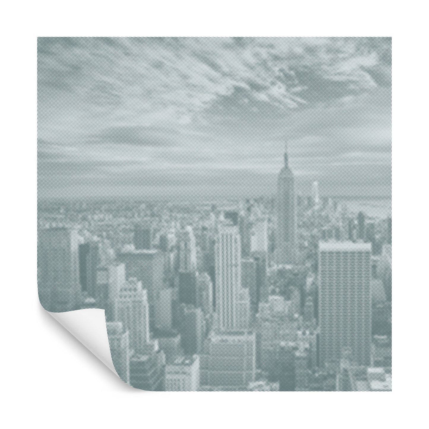 Square Wallmural New York Halftone