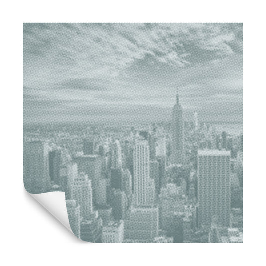 Square Wallmural New York Halftone