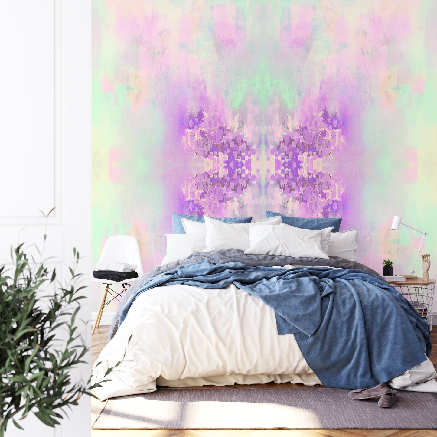 Square Wallmural The Butterfly