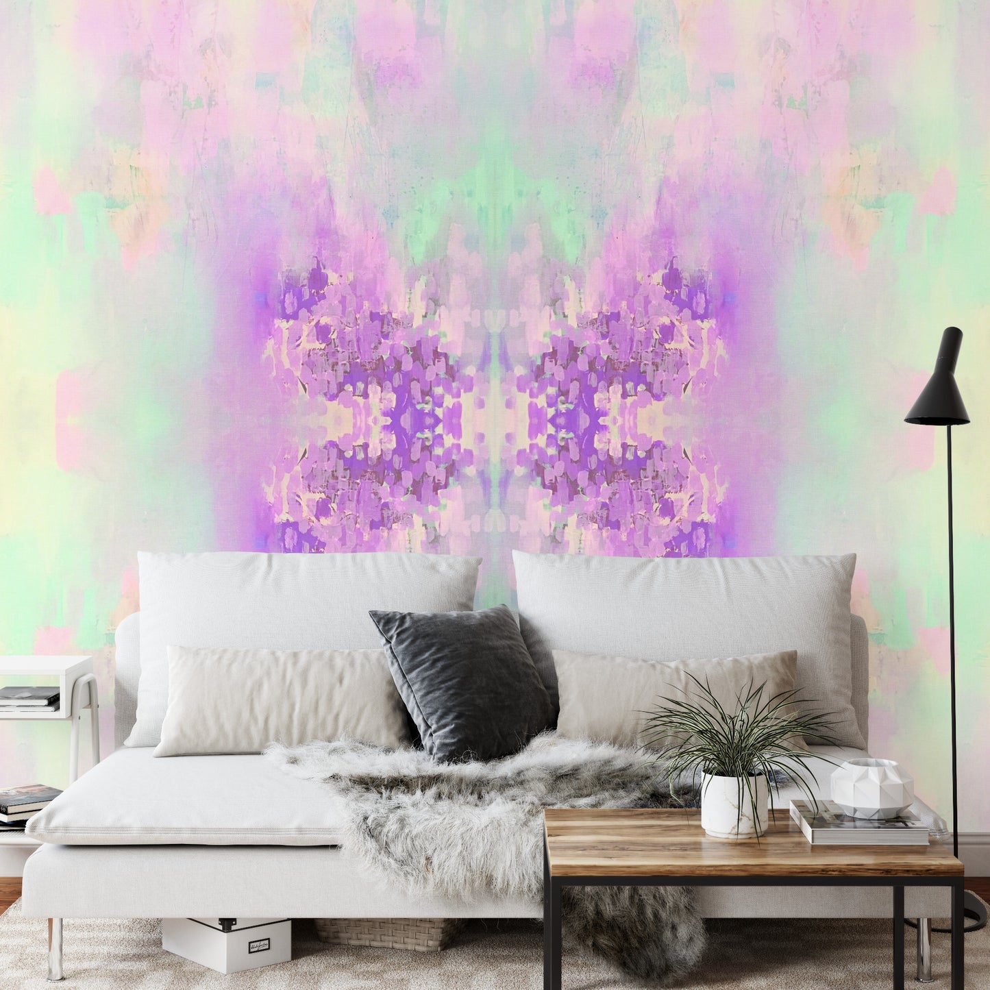 Square Wallmural The Butterfly