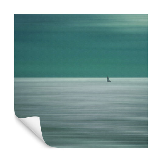 Square Wallmural Going For The Horizon By Bernadine De Laat