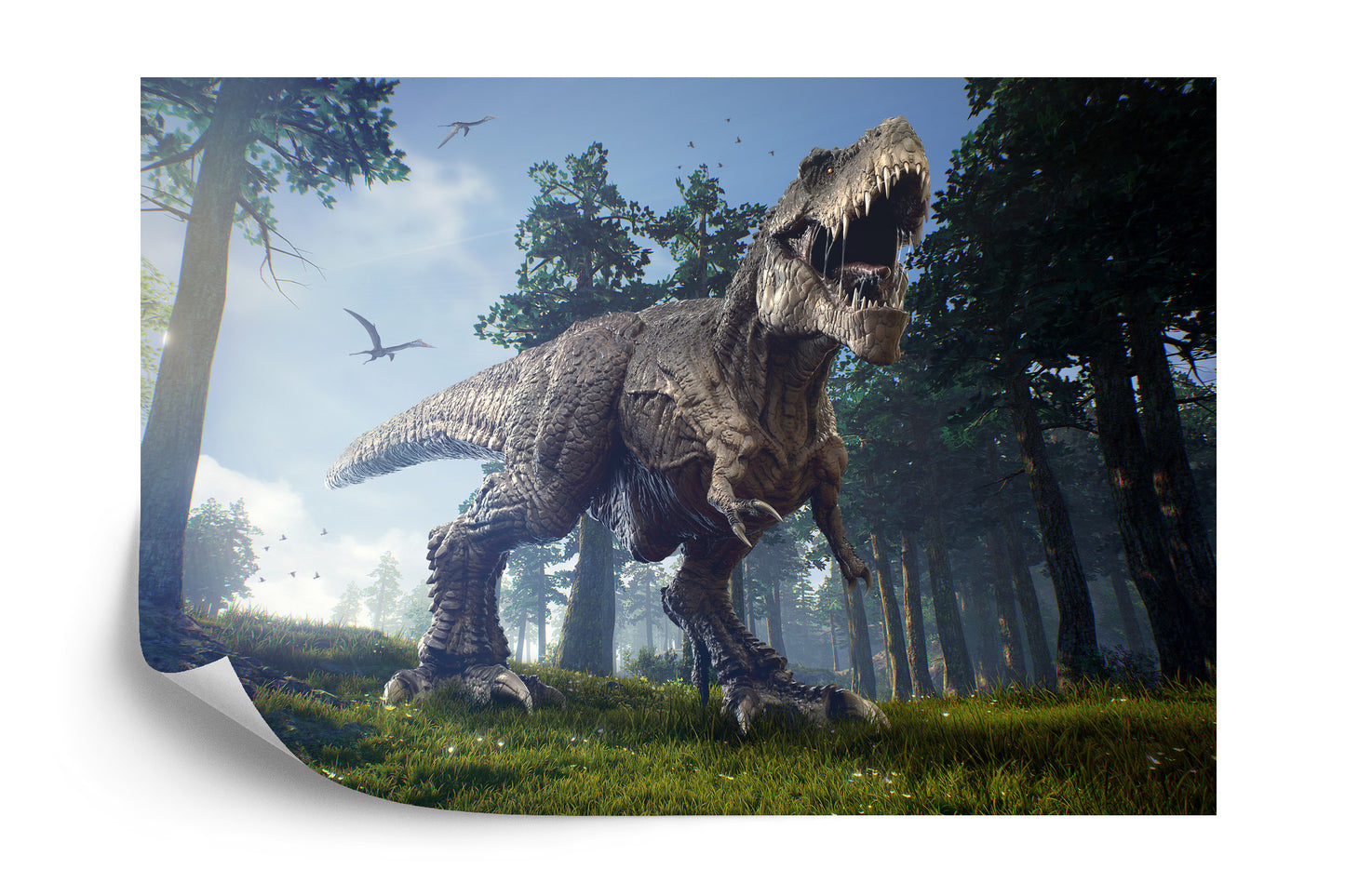 Photomural Tyrannosaurus In The Forest