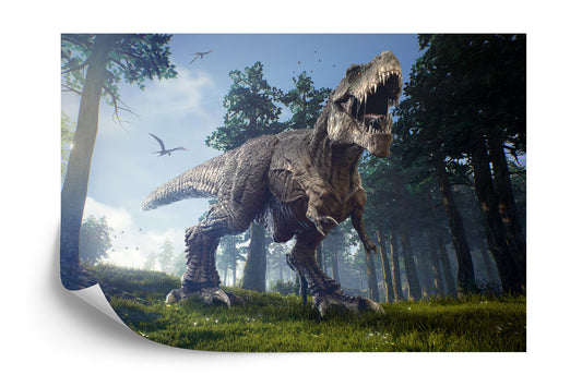 Photomural Tyrannosaurus In The Forest