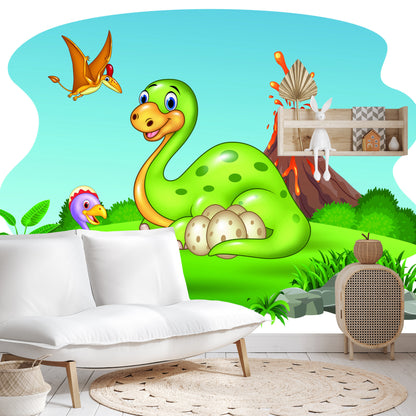 Photomural Dinosaurs On The Glade