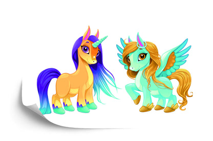 Photomural Unicorn And Pegasus