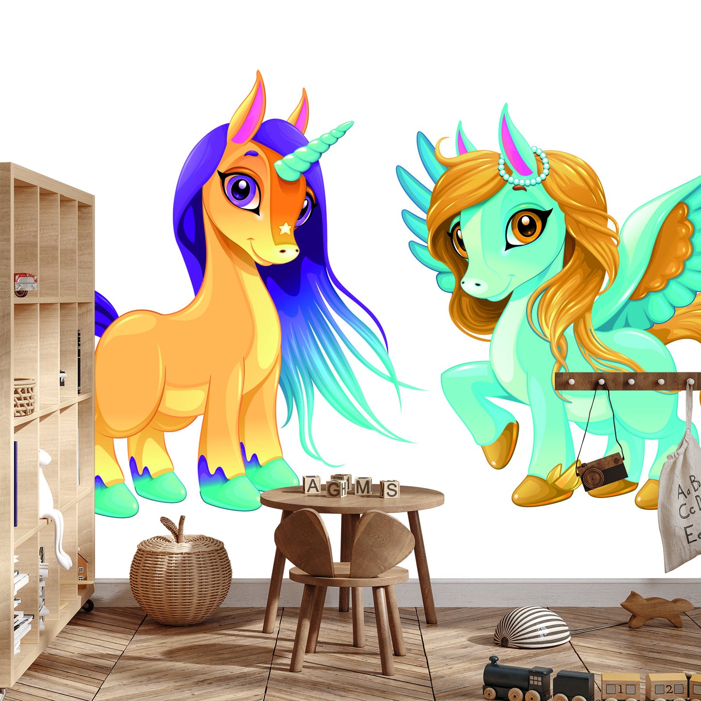 Photomural Unicorn And Pegasus