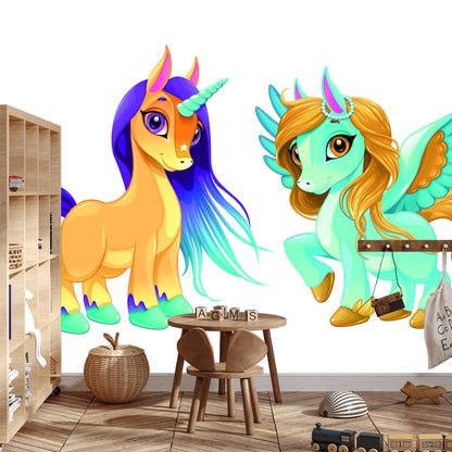 Photomural Unicorn And Pegasus