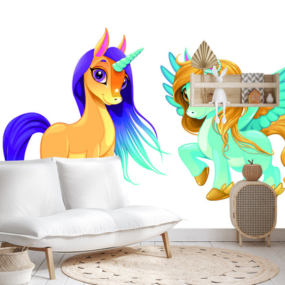 Photomural Unicorn And Pegasus