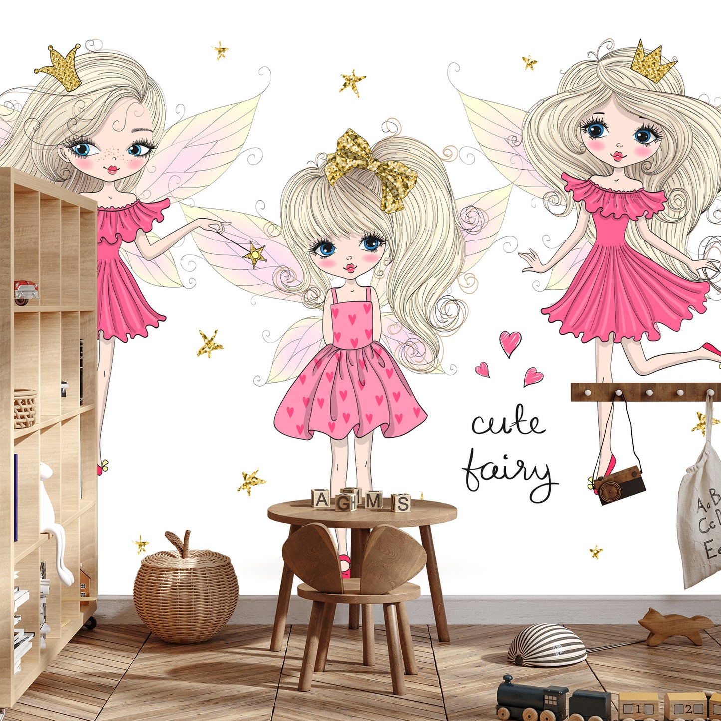 Photomural Fairies With Wings