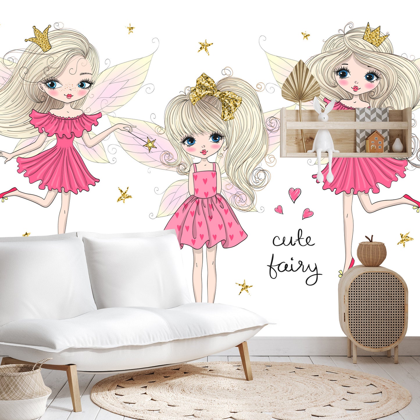 Photomural Fairies With Wings
