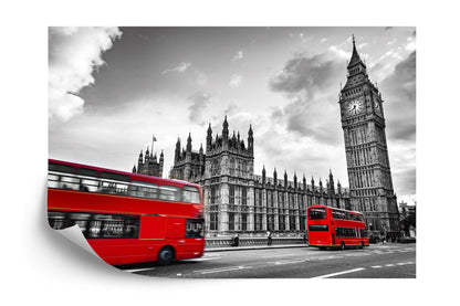 Photomural London Black And White