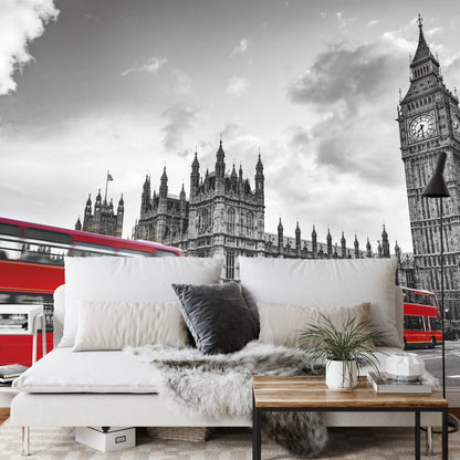 Photomural London Black And White