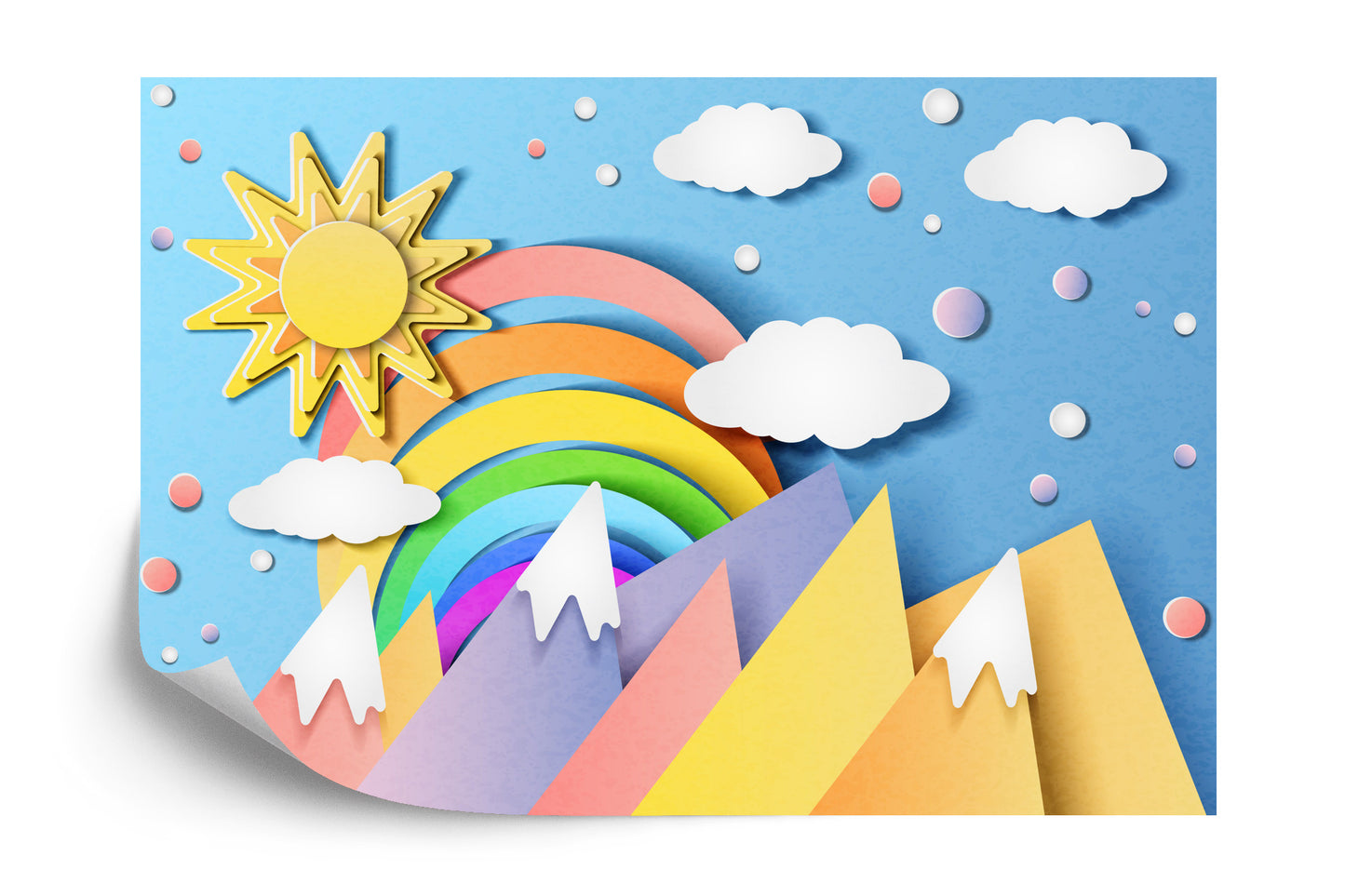 Photomural For Children - Colorful Landscape