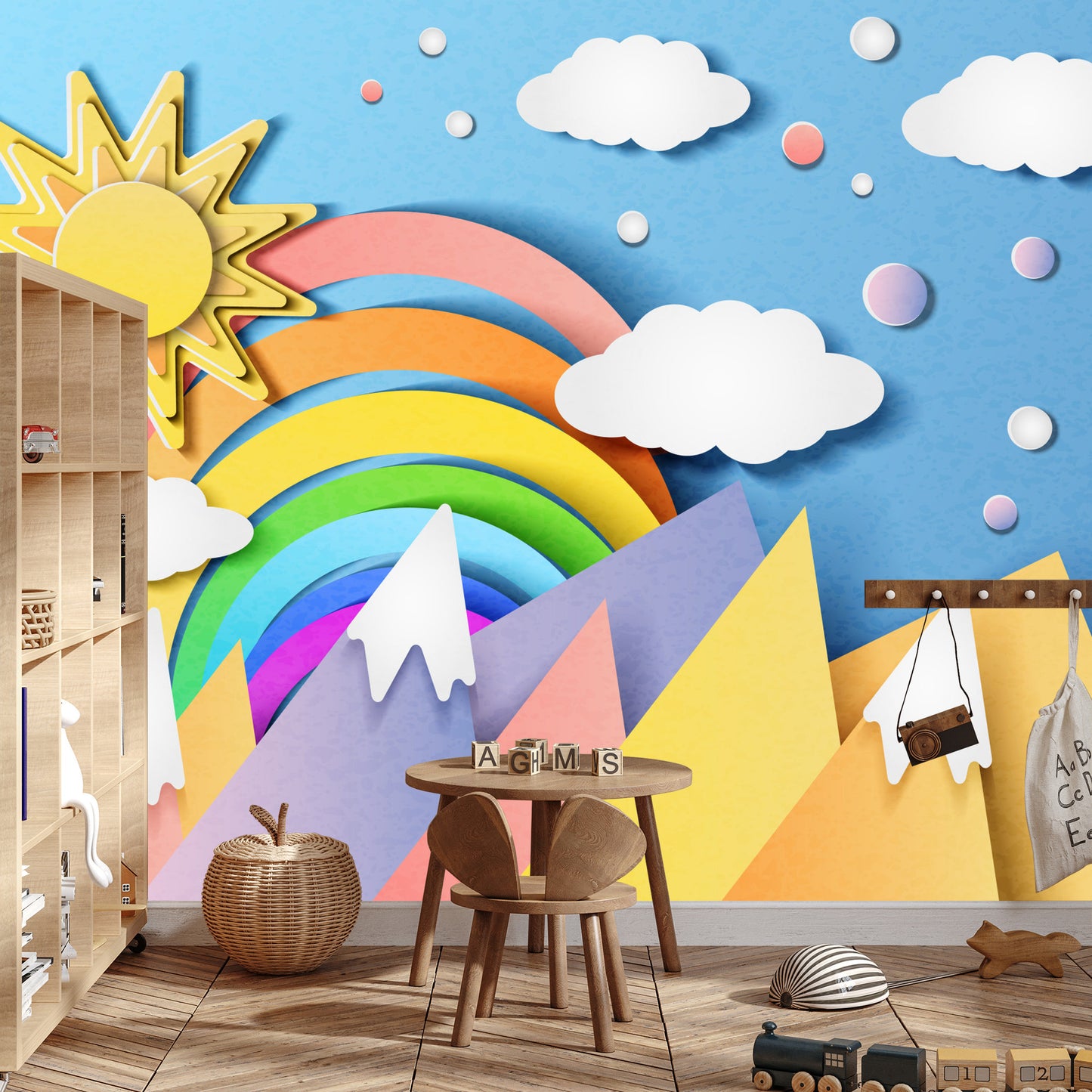 Photomural For Children - Colorful Landscape