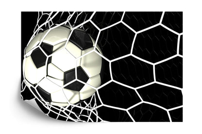 Photomural 3D Soccer Ball In Net