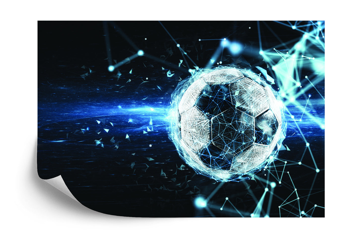Photomural Soccer Ball In A Modern Style