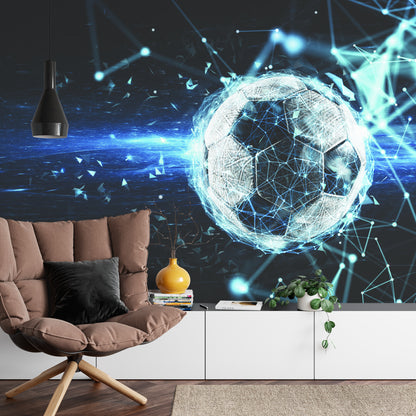 Photomural Soccer Ball In A Modern Style
