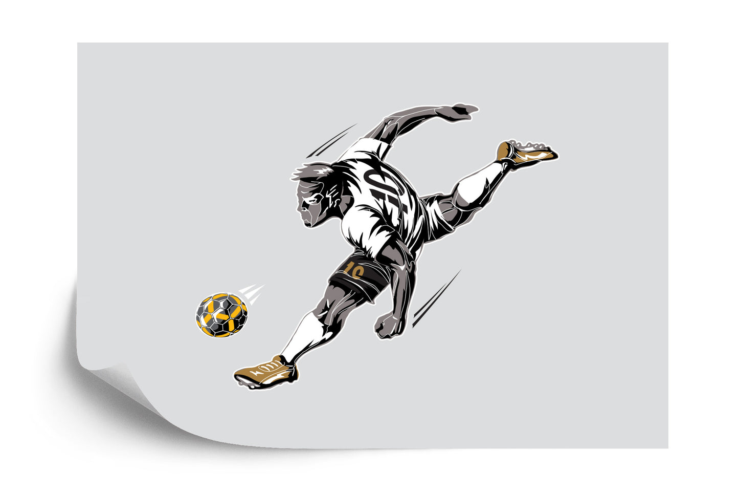 Photomural Football Player During The Game