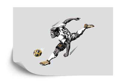 Photomural Football Player During The Game